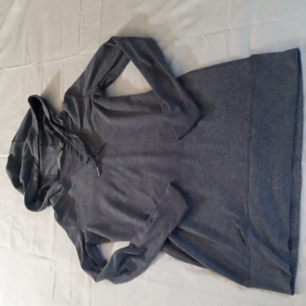 Athleta heathered hooded sweatshirt dress